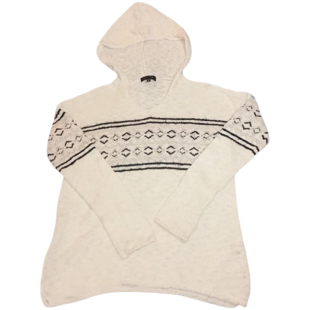 Sanctuary Womens Fair Isle Hooded Sweater SKUW487